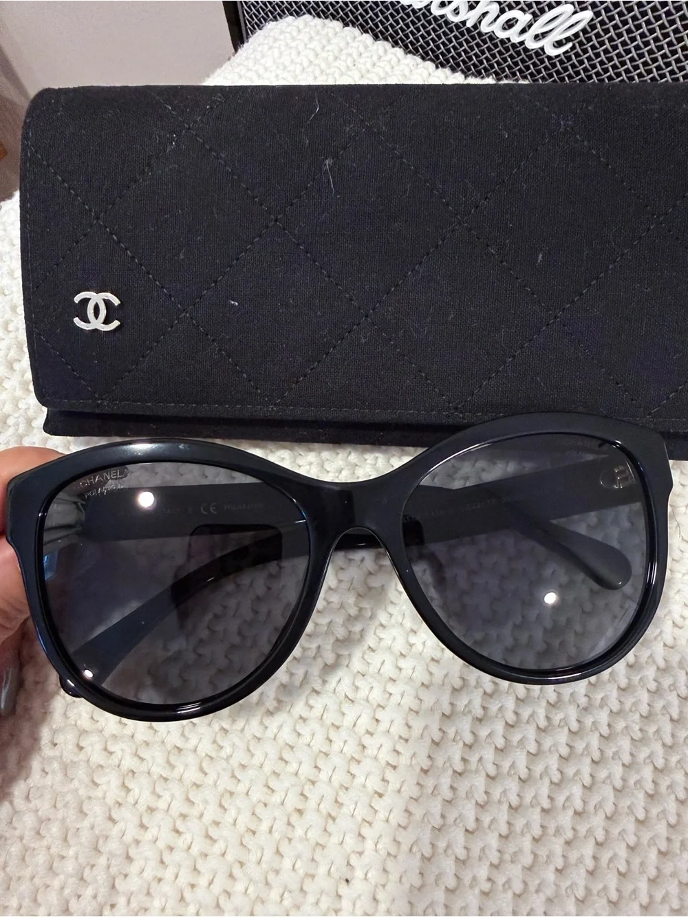 CHANEL Butterfly Sunglasses-Black